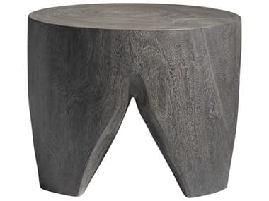 Bernhardt Kateri 21" Round Wood Smoked Truffle End Table BH487012