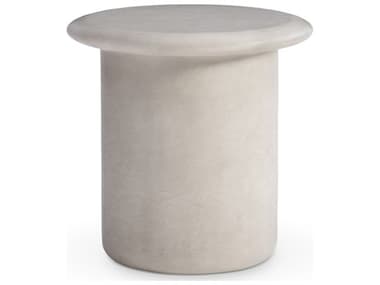 Bernhardt Decliff Round Resin Beige End Table BH530130