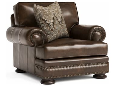 Bernhardt Foster Brown Leather Accent Chair BH5372LO