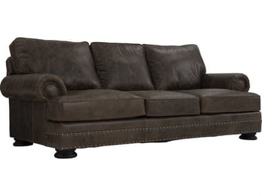 Bernhardt Foster 98" Molasses Leather Upholstered Sofa BH5377L