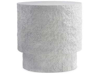 Bernhardt Pincio Round Faux Stone Grey End Table BH549119