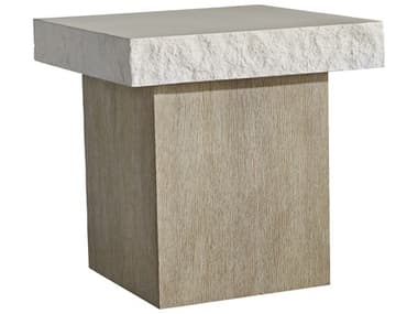 Bernhardt Beauclair Square Concrete Flaxen End Table BH550111