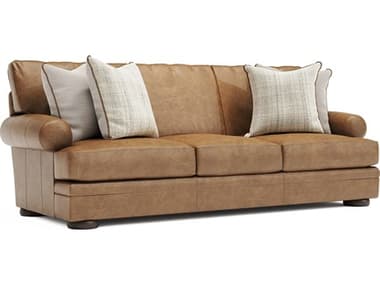 Bernhardt Harrison Portobello Brown Leather Sofa BH5887LO