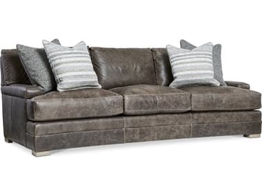 Bernhardt Burnham Brown Leather Sofa BH7207LO