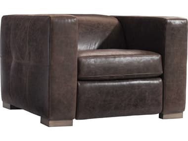 Bernhardt Arrezio 45" Brown Leather Accent Chair BH8722RO