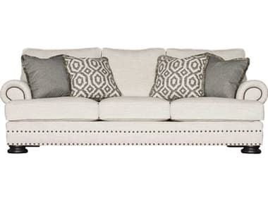 Bernhardt Foster 97" Mocha White Fabric Upholstered Sofa BHB5177G
