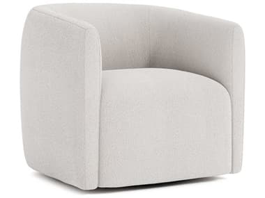 Bernhardt Aline 31" White Fabric Swivel  Accent Chair BHB6923SA