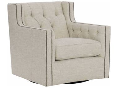 Bernhardt Candace Swivel 33" Beige Fabric Tufted Accent Chair BHB7272SC