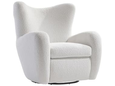 Bernhardt Silvi Swivel White Accent Chair BHB802SAO