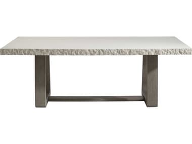 Bernhardt Exteriors Sand Grey / Weathered Teak 84'' Concrete Rectangular Dining Table BHEK1865
