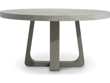 Bernhardt Exteriors Trouville Grey Teak Round Dining Table BHEK2009