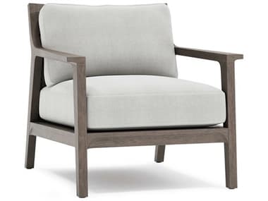 Bernhardt Exteriors Ibiza Weathered Teak Cushion Lounge Chair BHEO1022A