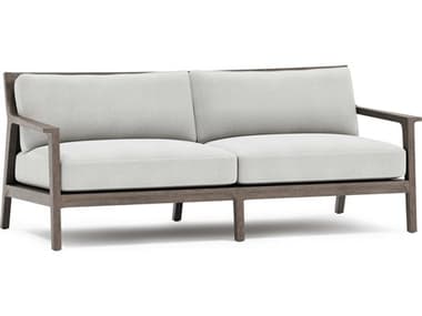 Bernhardt Exteriors Ibiza Weathered Teak Cushion Sofa BHEO1027A
