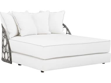 Bernhardt Exteriors Gray Flannel Lounge Bed with Cushion BHEO1289