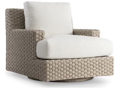Bernhardt Exteriors Trieste Cream Wicker Cushion Lounge Chair BHEO1413SA
