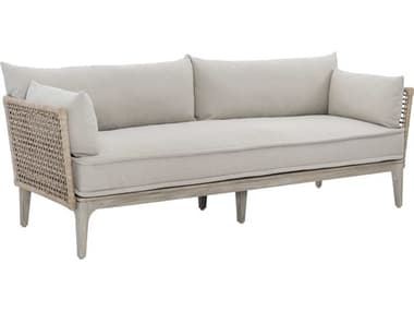 Bernhardt Exteriors Catalonia Nebbia, Brushed Stainless Steel Cushion Sofa BHEO1507A