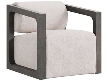 Bernhardt Exteriors Smoked Truffle Teak Leilani Swivel Lounge Chair with Cushion BHEO4319SB