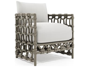Bernhardt Exteriors Nodi Grey Aluminum Cushion Lounge Chair BHEO4413B