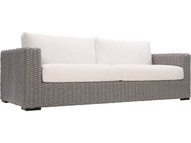 Bernhardt Exteriors Mist Gray Aluminum Rope Cushion Sofa BHEOP1017