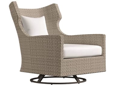 Bernhardt Exteriors Captiva Pewter Gray Swivel Lounge Chair BHEOP112SB
