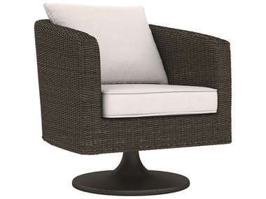 Bernhardt Exteriors Rockport Gray Aluminum Wicker Cushion Lounge Chair BHEOP2002S