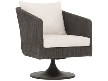 Bernhardt Exteriors Gray Flannel Aluminum Wicker Cushion Lounge Chair BHEOP2003S
