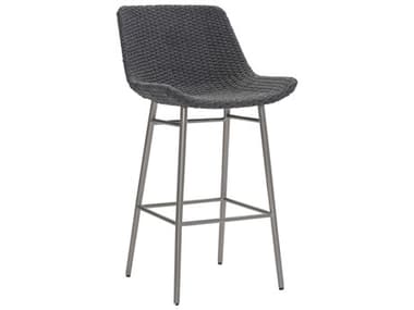 Bernhardt Exteriors Westport Grey Flannel Resin Bar Stool BHEX03588
