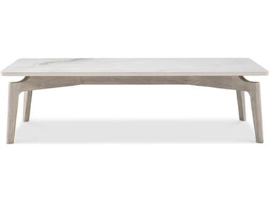 Bernhardt Exteriors Aurora White Metal Rectangular Coffee Table BHEX09023