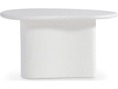 Bernhardt Exteriors Fresco White Concrete End Table BHEX09111