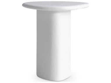 Bernhardt Exteriors Fresco White Concrete End Table BHEX09112