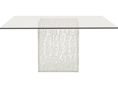 Bernhardt Arctic Square Glass Clear Dining Table BHK1223