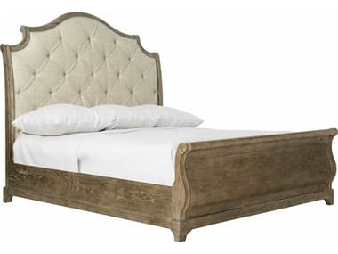 Bernhardt Rustic Patina Upholstered King Sleigh Bed BHK1285