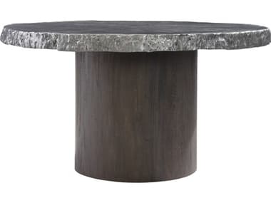 Bernhardt Interiors Cahill 54" Round Marble Gray Brown Dining Table BHK1328