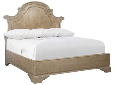 Bernhardt Villa Toscana Criollo Brown Solid Wood Queen Panel Bed BHK1381