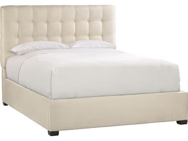 Bernhardt Upholstered Bed Program Espresso Gray Queen Panel BHK1466