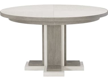 Bernhardt Foundations 54" Round Wood Linen Light Shale Dining Table BHK1586