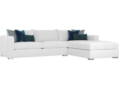 Bernhardt Helena 2 - Piece 124" Wide Fabric Upholstered Sectional Sofa with RAF Chaise BHK1684