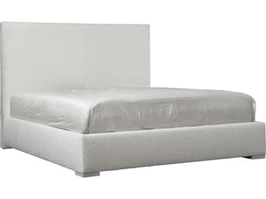 Bernhardt Solaria White Hardwood Upholstered King Panel Bed BHK1747