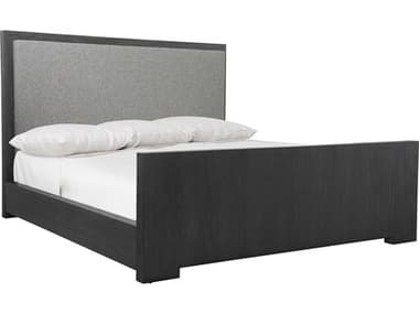 Bernhardt Trianon L'ombre Black Upholstered Queen Panel Bed BHK1813