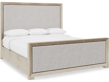 Bernhardt Prado Tawny Beige Wood Queen Panel Bed BHK1891