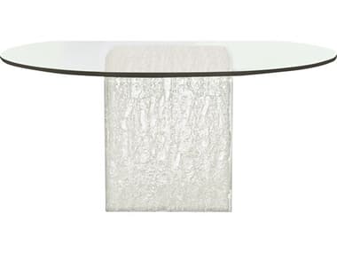 Bernhardt Arctic Round Glass Clear Dining Table BHK1920