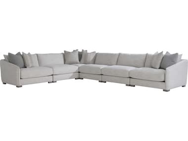 Bernhardt Plush 169" Wide Gray Fabric Upholstered Sectional Sofa BHK1961