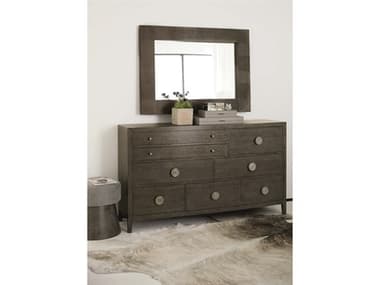 Bernhardt Linea Brown Oak Wood Double Dresser BHLINEADRESSERSET