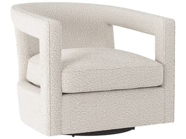 Bernhardt Alana 32" White Fabric Swivel  Accent Chair BHN118SXA