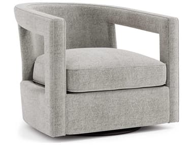 Bernhardt Alana 32" Gray Fabric Swivel Accent Chair BHN18SXEA
