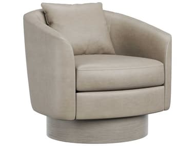 Bernhardt Camino Swivel 32" Leather Accent Chair BHN5712SL