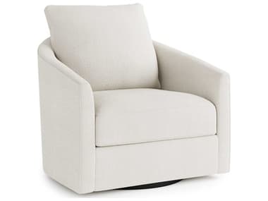 Bernhardt Astoria 32" White Fabric Swivel  Accent Chair BHN9022SA