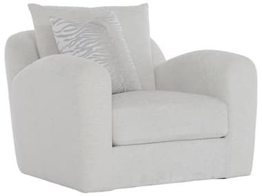 Bernhardt Plush Swivel White Accent Chair BHP1052SA