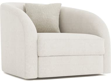 Bernhardt Plush Swivel White Accent Chair BHP1362SA