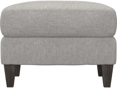 Bernhardt Plush - Isabella 29" Gray Fabric Upholstered Ottoman BHP4611B